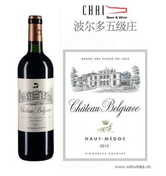 Chateau Belgrave Haut-Medoc 2014 13%vol/Rượu vang Pháp nhập khẩu