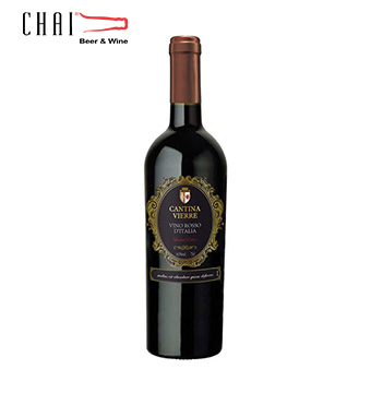 Cantina Vierre Vino Rosso D’italia 14,5%vol/Rượu vang Italy nhập khẩu