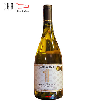 One Wine Gran Reserva Chardonnay 13,5%vol/Rượu vang Chile nhập khẩu