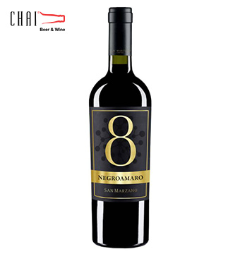 8 Negroamaro 15%vol/Rượu vang Ý nhập khẩu