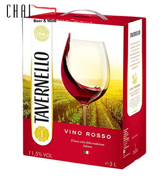 Rượu vang bịch Tavernello Vino Rosso BIB/Rượu vang Italy nhập khẩu