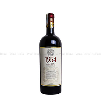 1954 Puglia Primitivo Cantine Paradiso 15%/Rượu vang Ý nhập khẩu