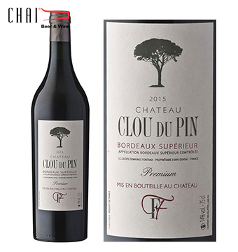 Chateau Clou Du Pin Bordeaux Supérieur Premium 2018/Rượu vang Pháp nhập khẩu