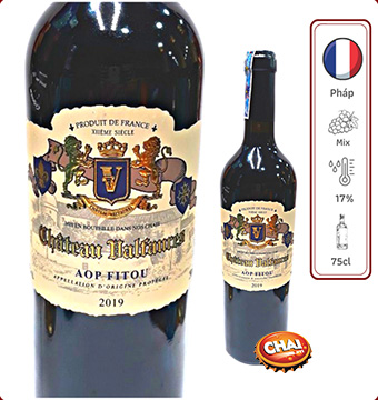 Chateau Valfaures AOP FITOU 17%vol/ Rượu vang Pháp nhập khẩu