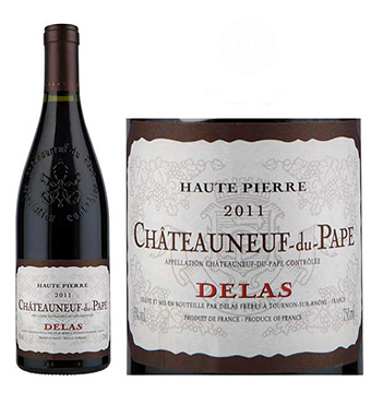 Delas Haute Pierre Chateauneuf du Pape 13%vol/Rượu vang Pháp nhập khẩu