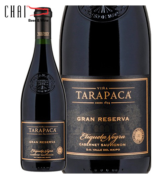 Tarapaca Gran Reserva Cabernet Saugvinon Black Label 14,5%/Rượu vang Chile nhập khẩu