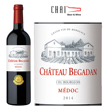 Chateau Begadan Medoc Cru Bourgeois 13%vol/Rượu vang Pháp nhập khẩu