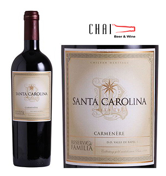 Santa Carolina De Family Reserva Cabernet Sauvignon 14%vol/Rượu vang Chile nhập khẩu