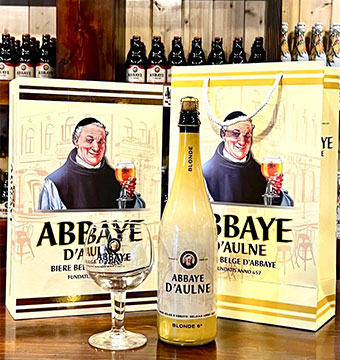 HỘP QUÀ 1 CHAI BIA ABBEY 6%vol 750ml + 1 LY / Bia Bỉ nhập khẩu